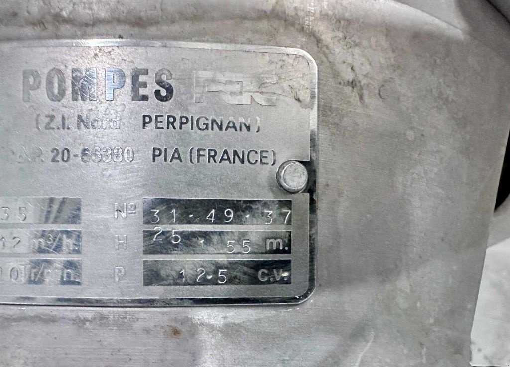 Beregnungspumpe a típus Sonstige | PAC - Pompe inox centrifuge - 35.12 m3/h, Gebrauchtmaschine ekkor: Monteux (Kép 4)